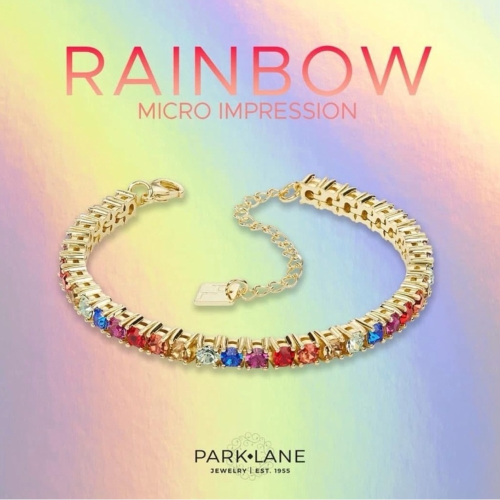 Park Lane Rainbow Micro Impression Bracelet-BNIB!! Sold Out!! - Picture 3 of 8